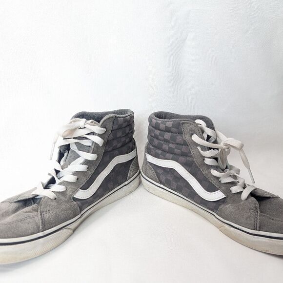 Vans Hi Top Checkered Lace Up Sneaker Athletic Shoes - Picture 6 of 8